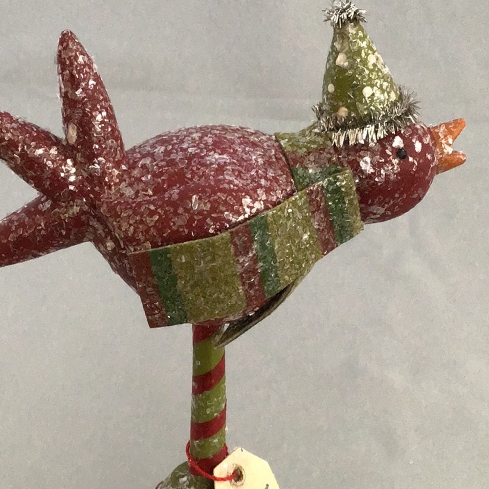 NWOT Whimsical Happy Winter Bird - Picture 5 of 6
